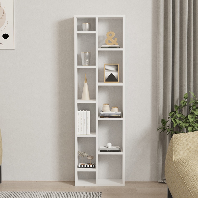 Biblioteca Minicu, Pako World, Alb, 44x19x150 cm - 2 | YEO