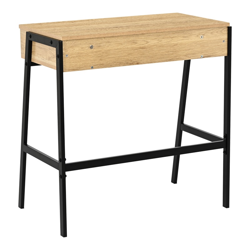 Birou cu raft Rezio, Pako World, Stejar, 75x45x76 cm - 2 | YEO