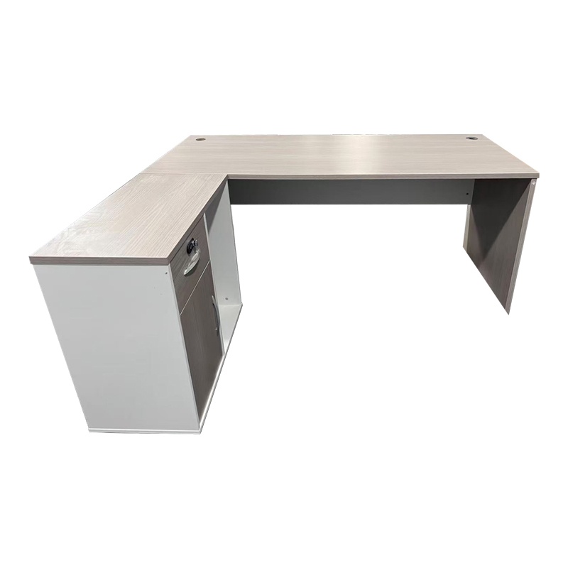 Birou de colt Armadi I, Pako World, Sonoma-Alb, 180x80x75 cm - 1 | YEO