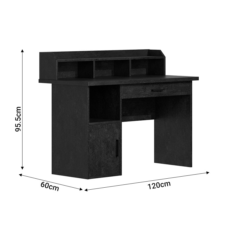 Birou Workie zebrano MDF 120x60x95.5 cm