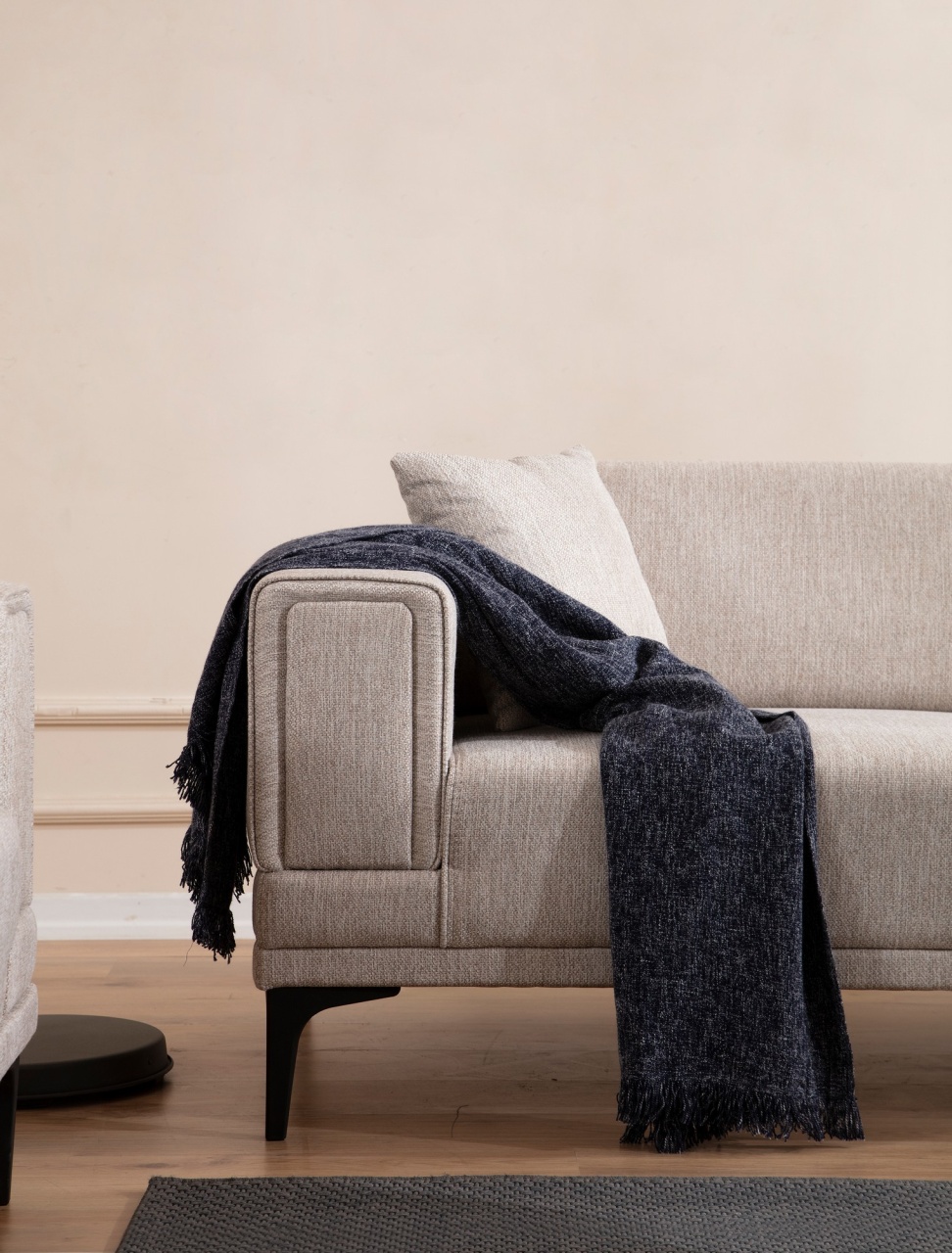 Canapea 3 locuri extensibila Horizon Maro deschis - 3 | YEO