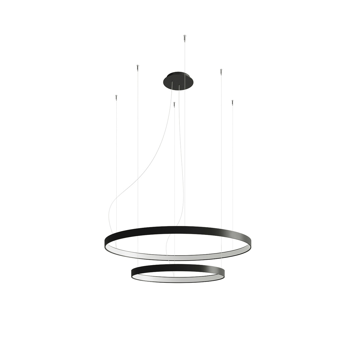 Candelabru LED Rio 55x78 Negru 4000K 78x78x150 cm