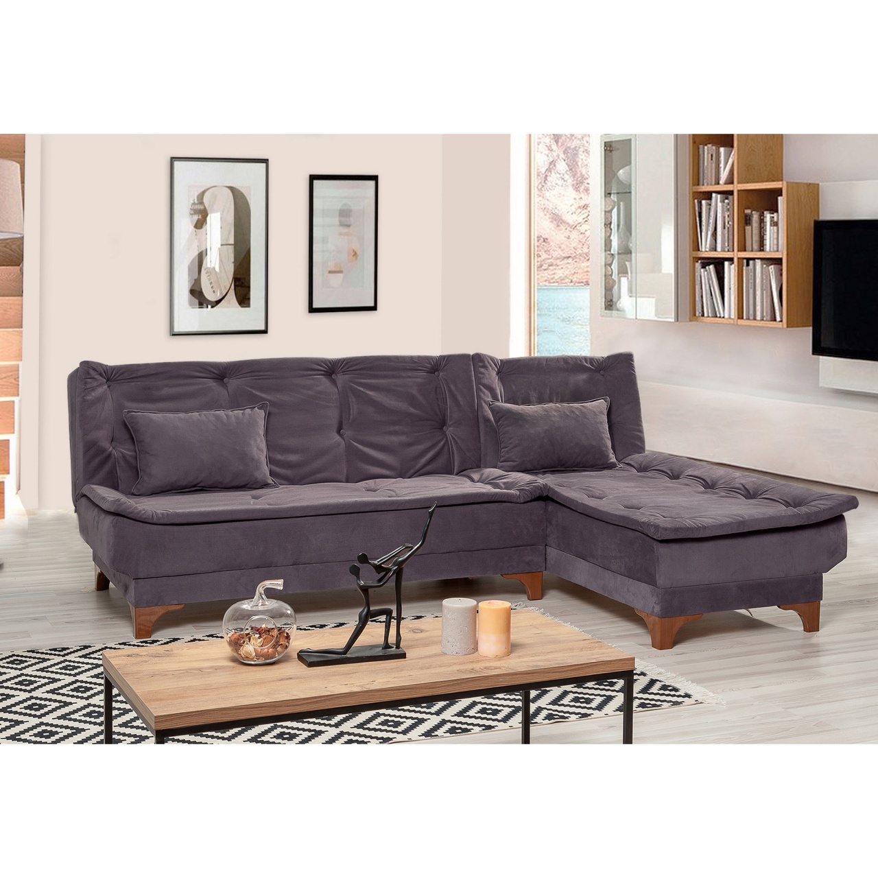 Coltar extensibil Kelebek Antracit - 1 | YEO