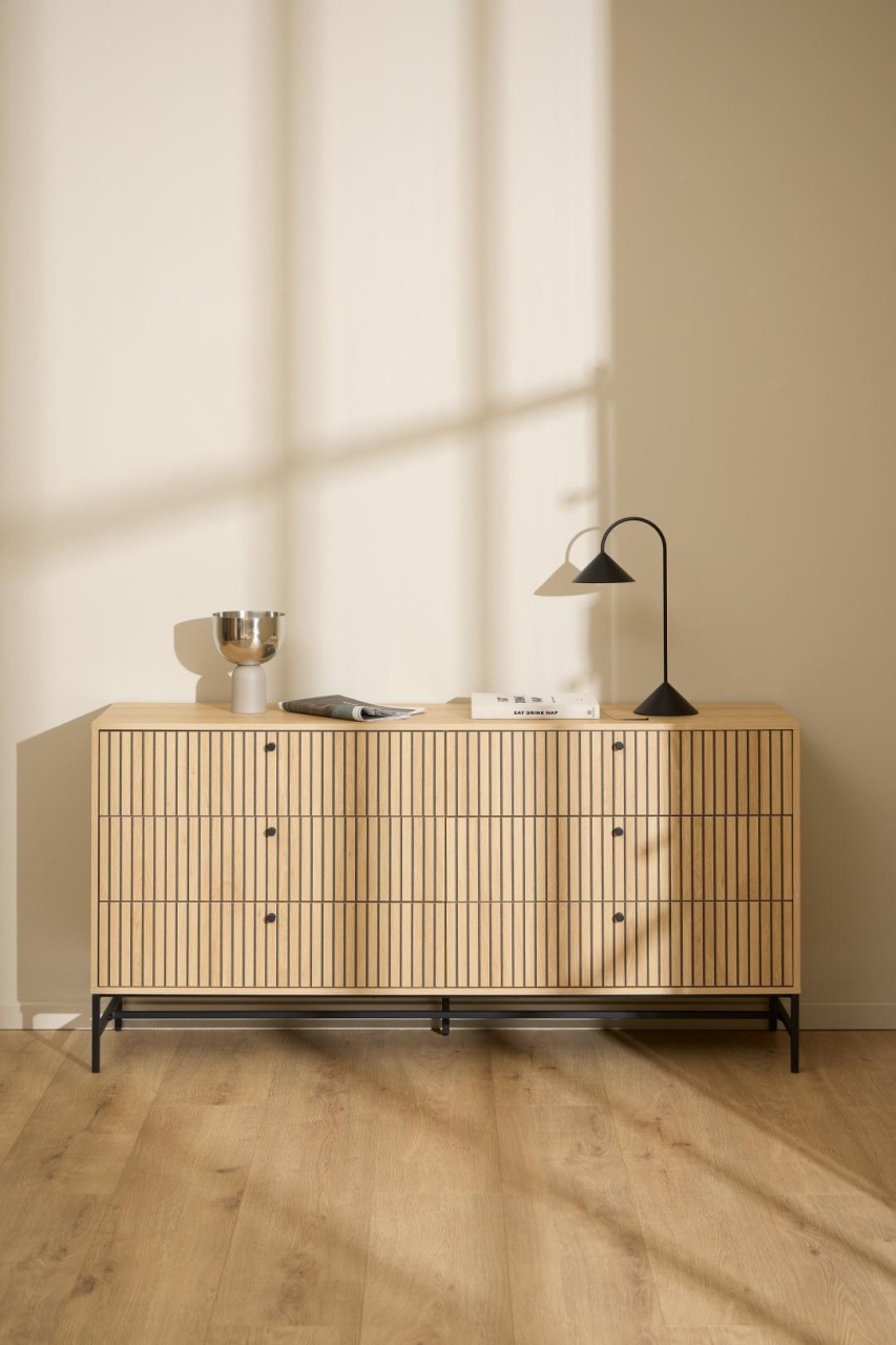 Comoda Albany, Natural, 80.4x157.9x40 cm