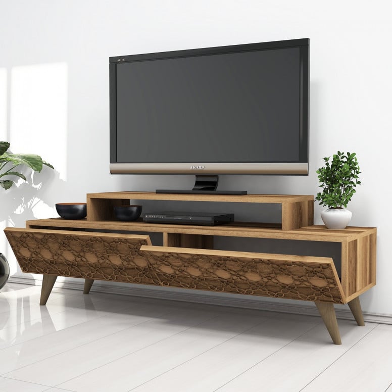 Comoda TV City - Walnut - 1 | YEO