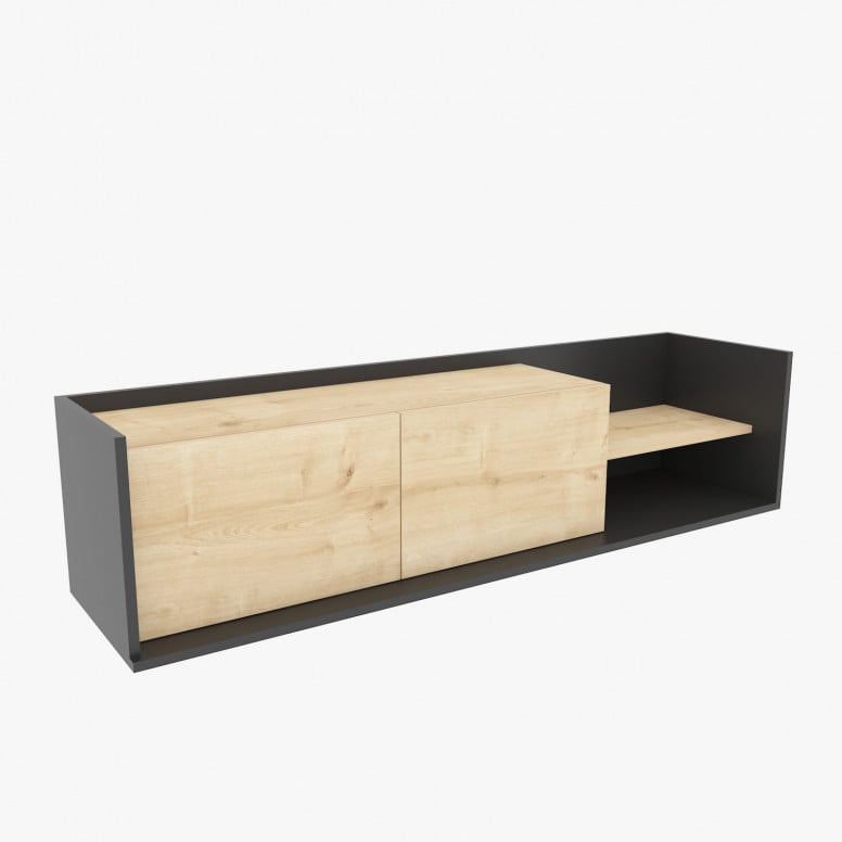 Comoda TV Krog - Antracit, Oak - 4 | YEO