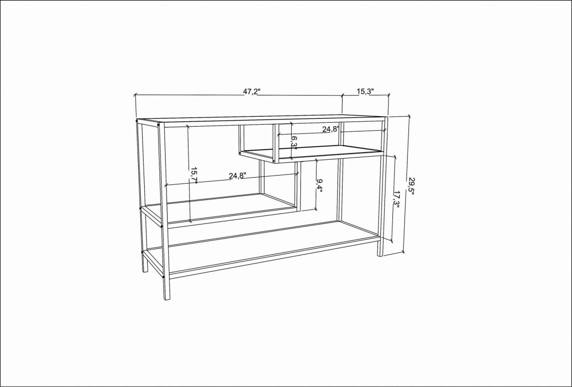 Comoda TV Robbins - Alb - 5 | YEO