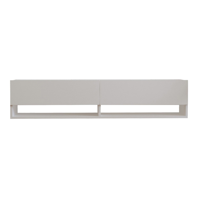 Comoda TV suspendata Melosa, Pako World, Alb, 141x30x31 cm - 3 | YEO