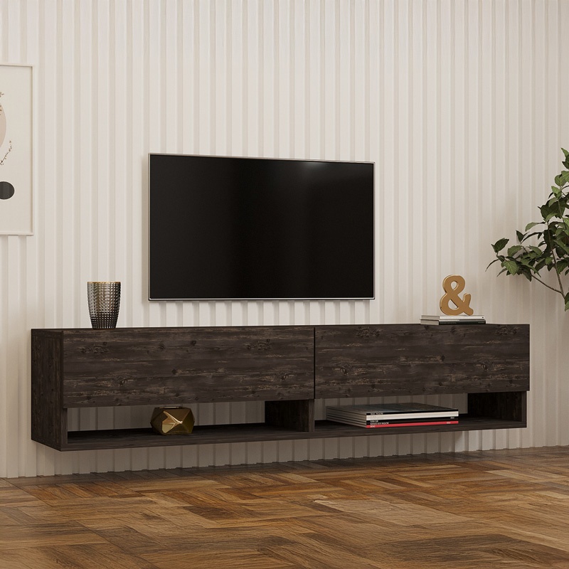 Comoda TV suspendata Melosa, Pako World, Stejar, 141x30x31 cm - 1 | YEO