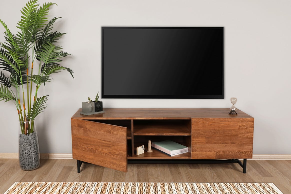 Comoda TV Wood Walnut - 6 | YEO