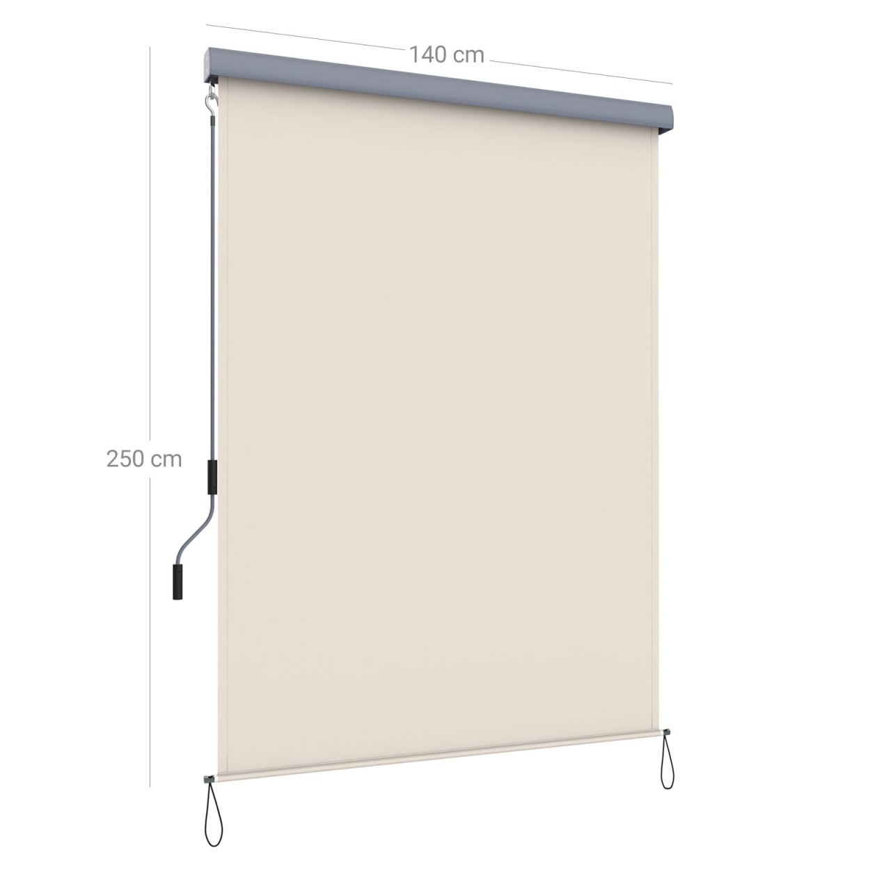 Copertina laterala Songmics Bej 140x250 cm