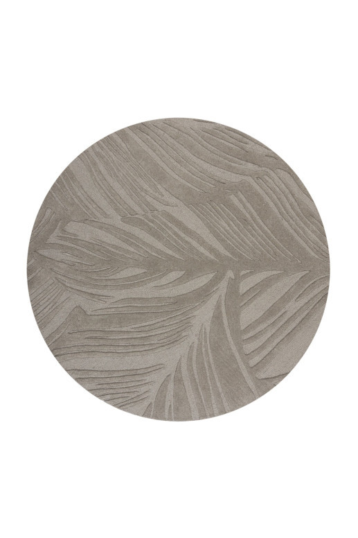 Covor Lino Leaf Gri 160X160 cm, rotund, Flair Rugs - 1 | YEO