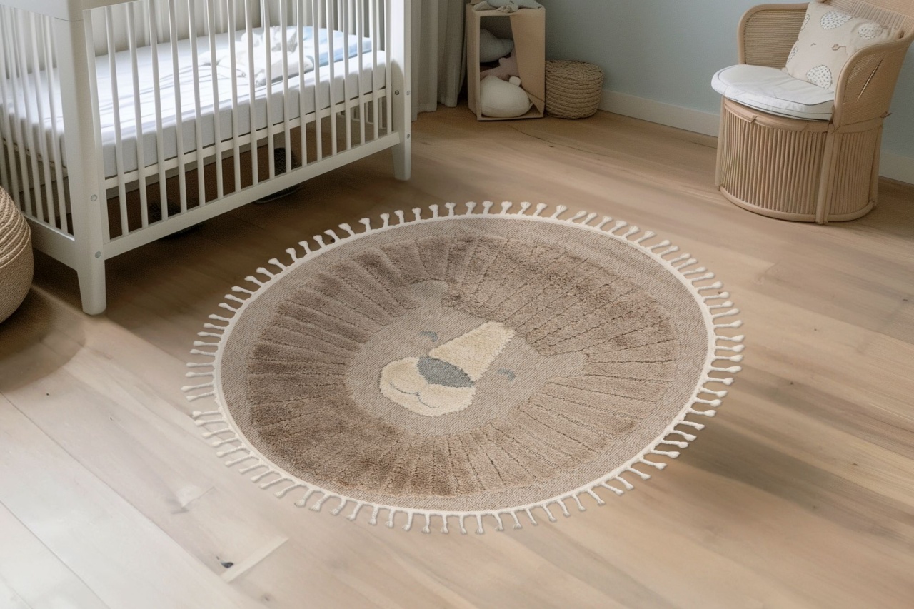 Covor rotund copii Fano Maro 133x133 cm - 2 | YEO
