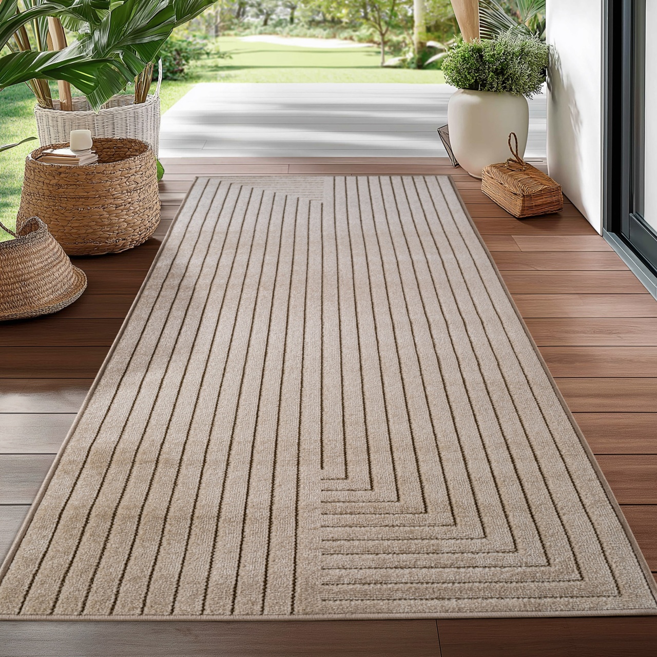 Covor traversa Nova V2 Bej 80x150 cm - 1 | YEO