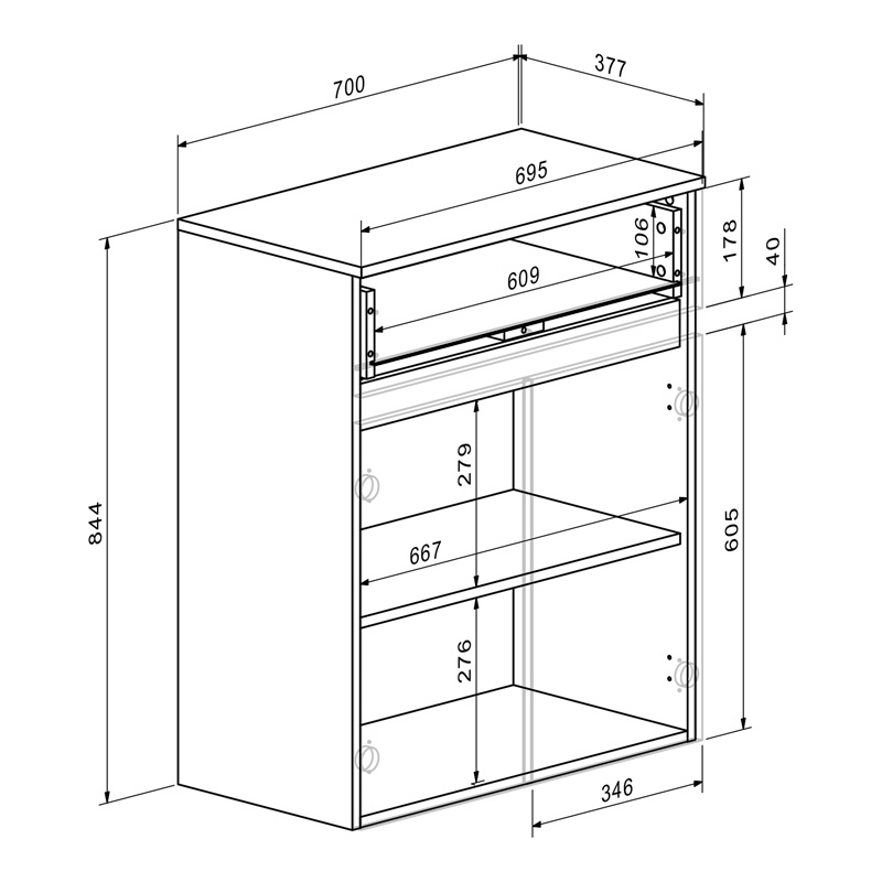 Cuier, Ansia, Pako, Nuc 210x44.7x175 cm - 5