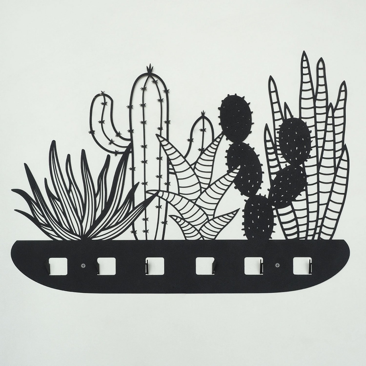 Cuier Cactus APT612 Negru 68x44 cm - 2 | YEO