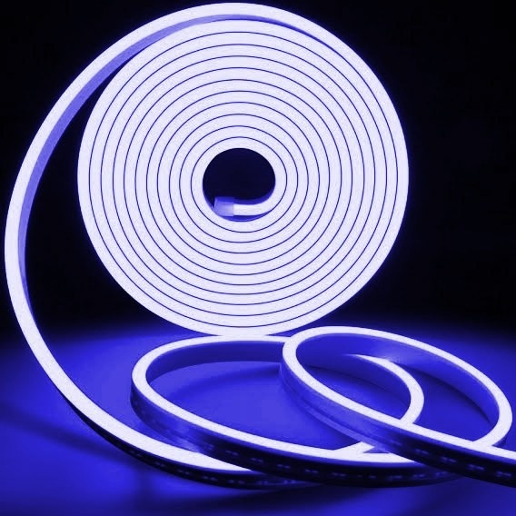 Decoratiune luminoasa led de perete Valuri Wave Albastru 300x1x5 cm - 2 | YEO