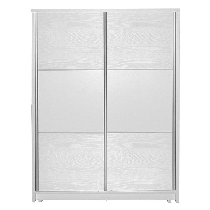 Dulap cu 2 usi glisante Chase culoarea alba 152.5x56.5x185cm