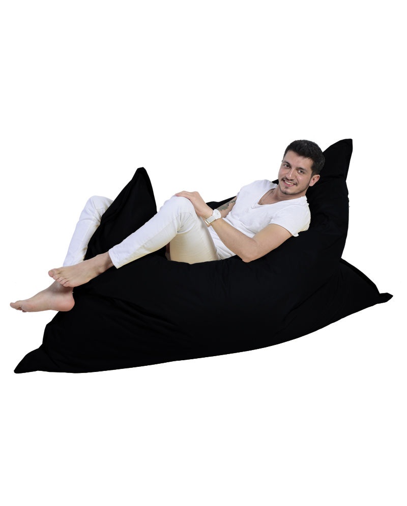 Fotoliu puf de gradina Giant Cushion Negru 180x140x30 cm - 2 | YEO