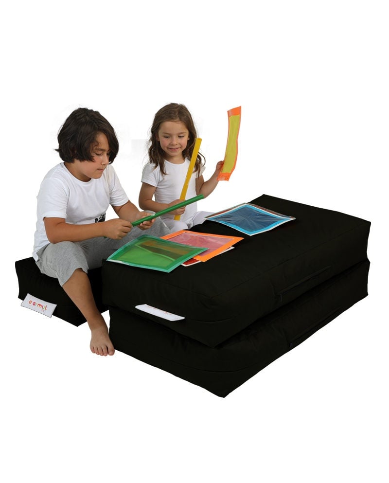 Fotoliu puf de gradina Kids Negru 35x20x40 cm - 1 | YEO