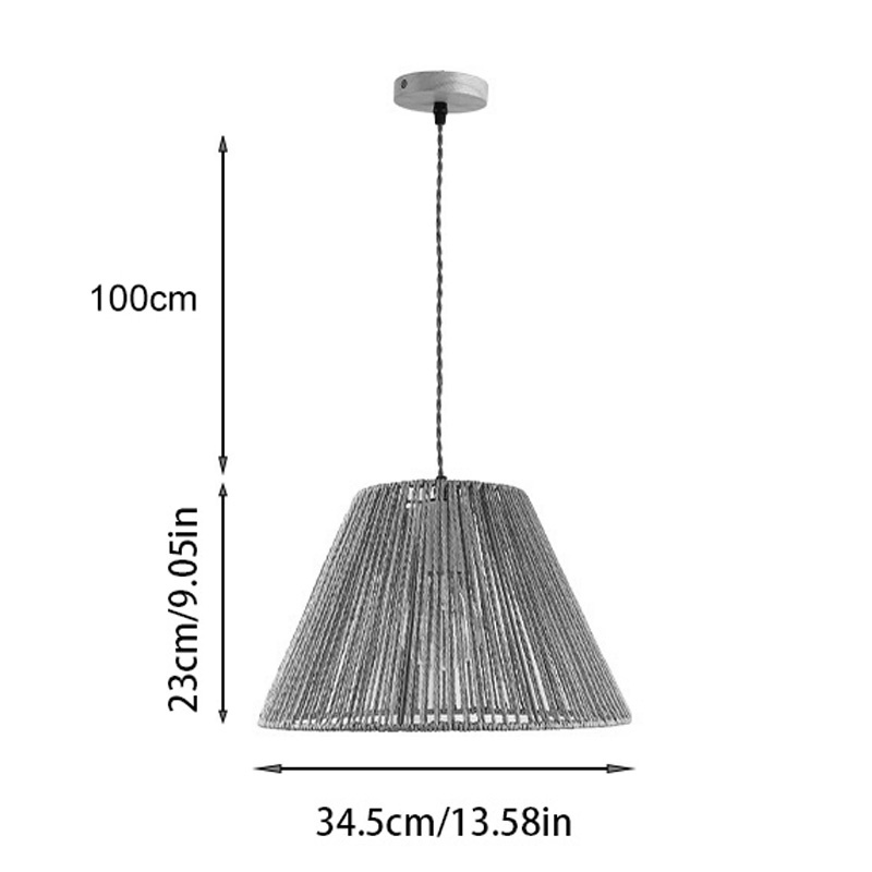 Lampa Boho Lubuto, Pako World, Natural, 34x34x23 cm