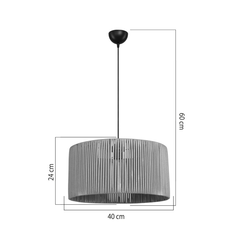 Lampa Lambu, Pako World, E27, Natural, 40x40x20 cm