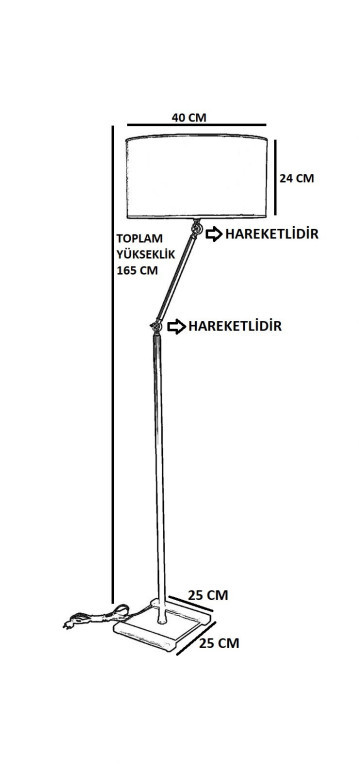 Lampadar 8587-3 Bej/Auriu - 3 | YEO