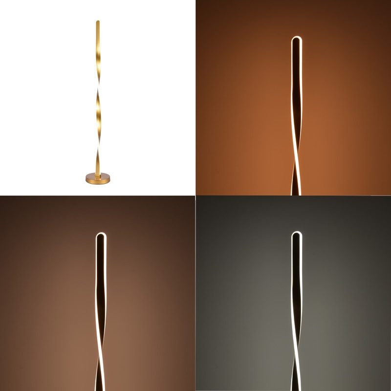 Lampadar LED Pelepho Auriu 20x20x130 cm