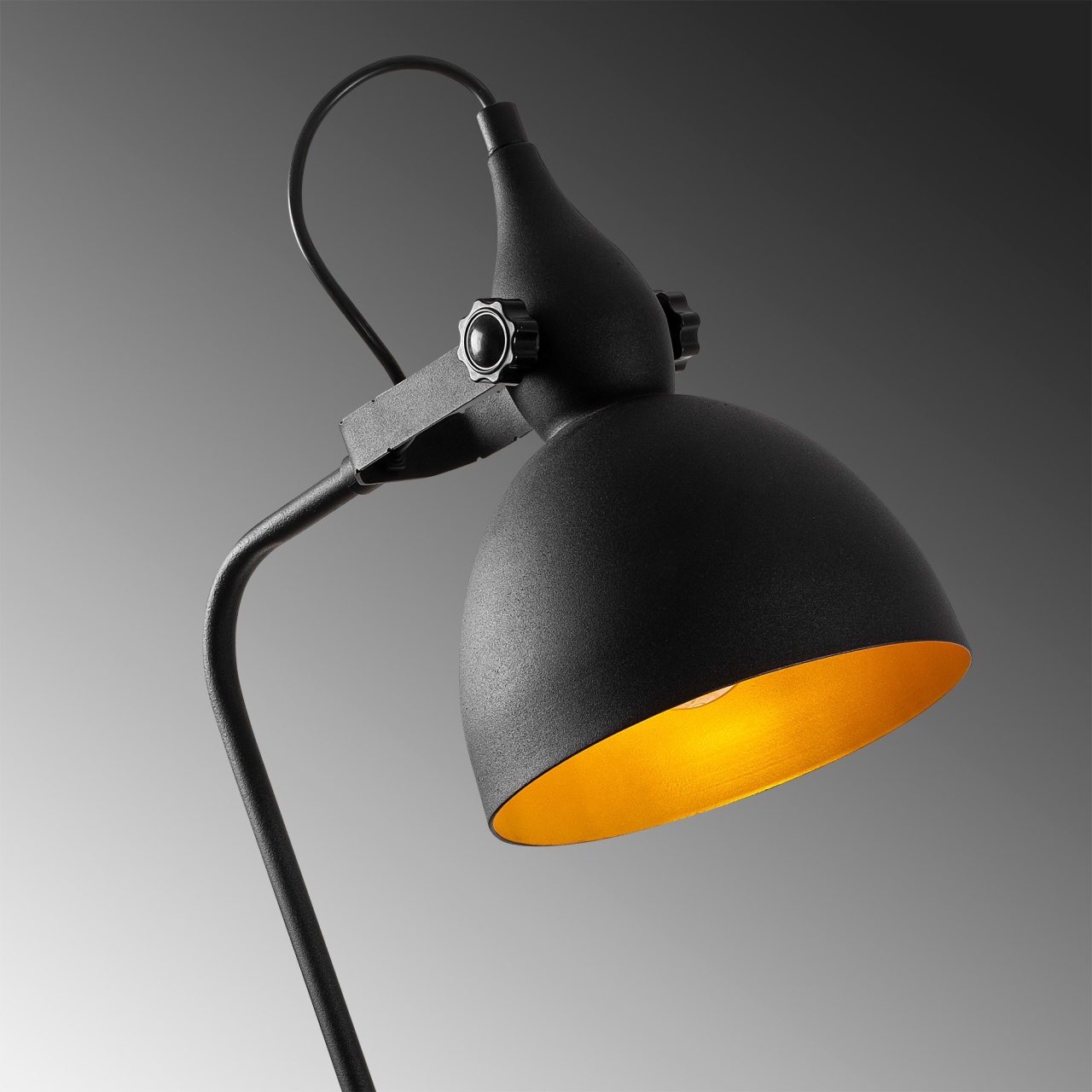 Lampadar Lik Negru 35x30x183 cm - 4 | YEO