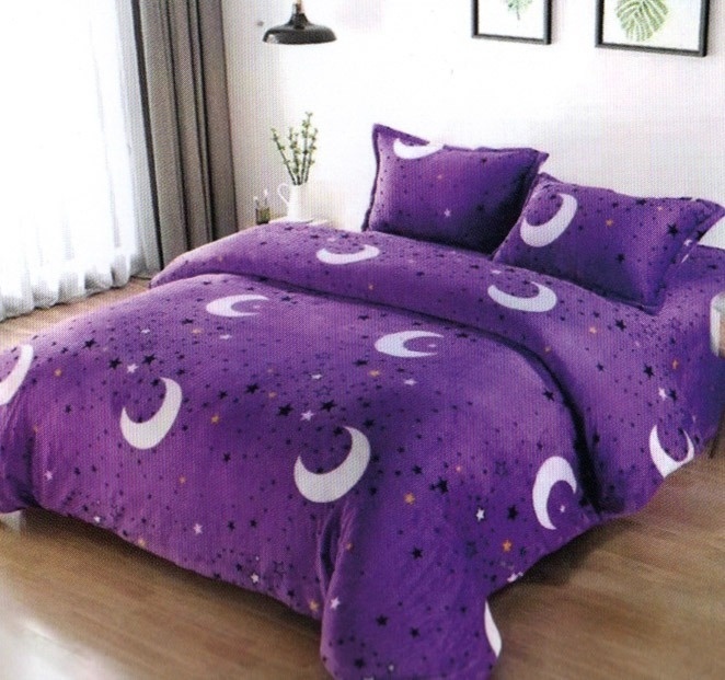Lenjerie cocolino cu elastic 180x200 Cosmic Velvet (Cocolino)