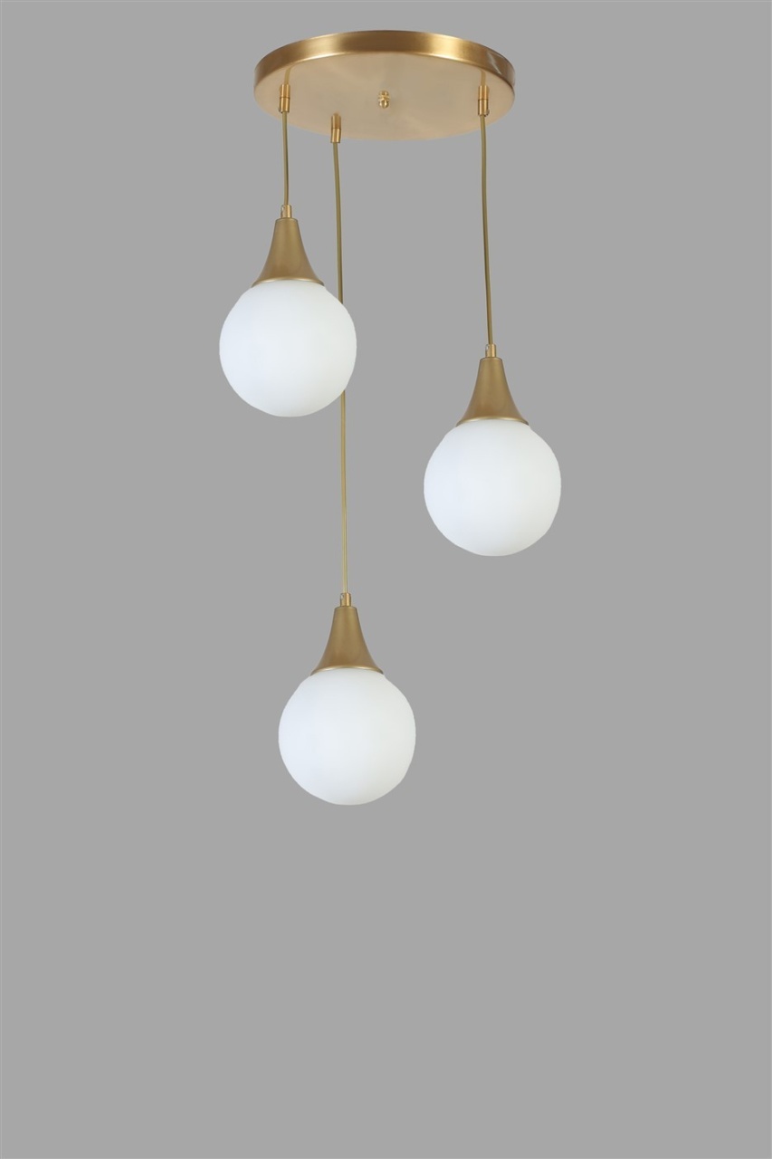 Lustra Afra Alb 30x30x70 cm - 3 | YEO
