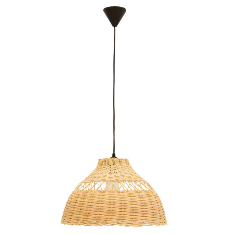 Lustra cu o singura lumina PWL-1105, E27 bambus natural, 45x70 cm