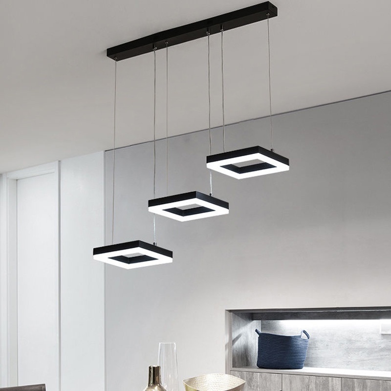 Lustra LED Benor Negru 70x20x15 cm - 1 | YEO