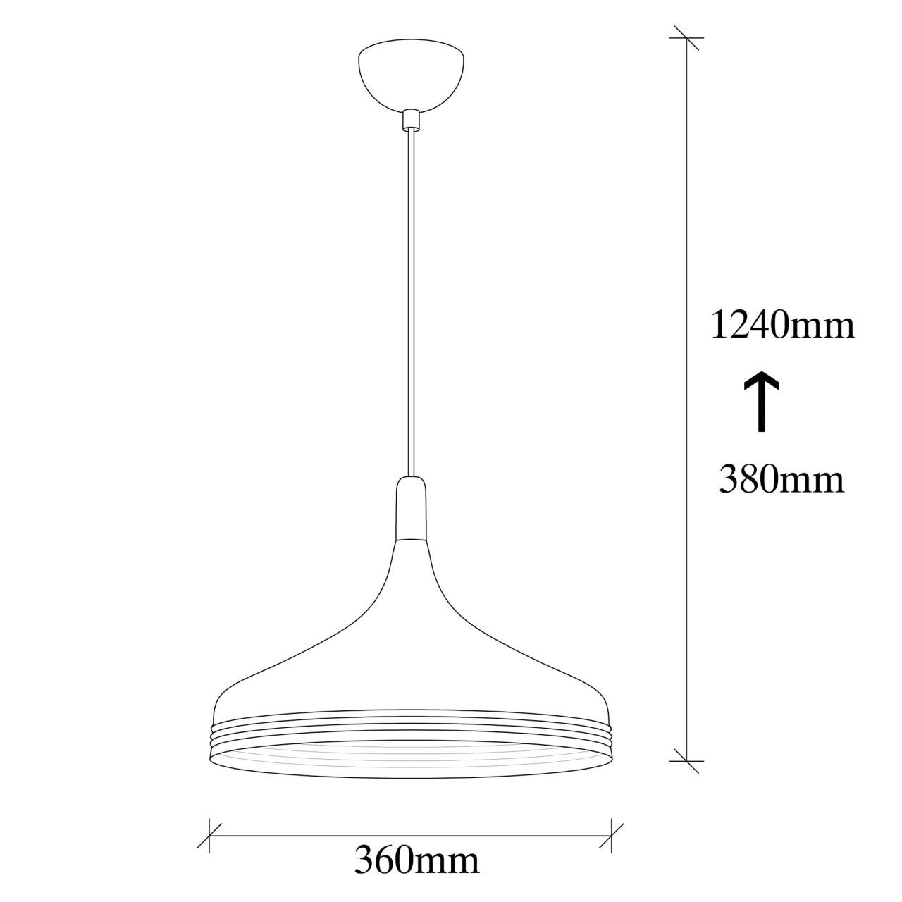 Lustra Saglam Alb 124x36 cm - 2 | YEO