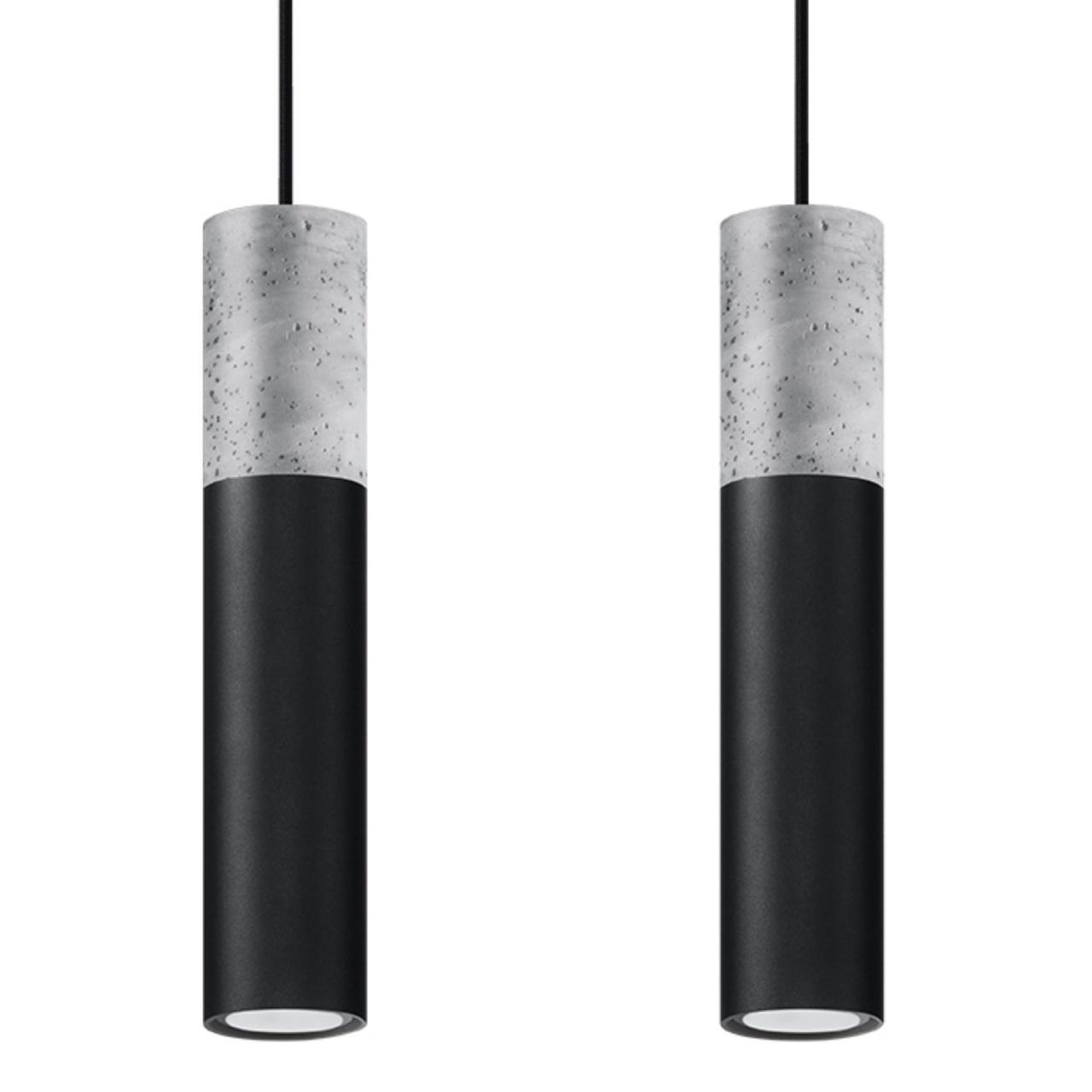 Lustra suspendata Borgio Negru 30x6x90 cm
