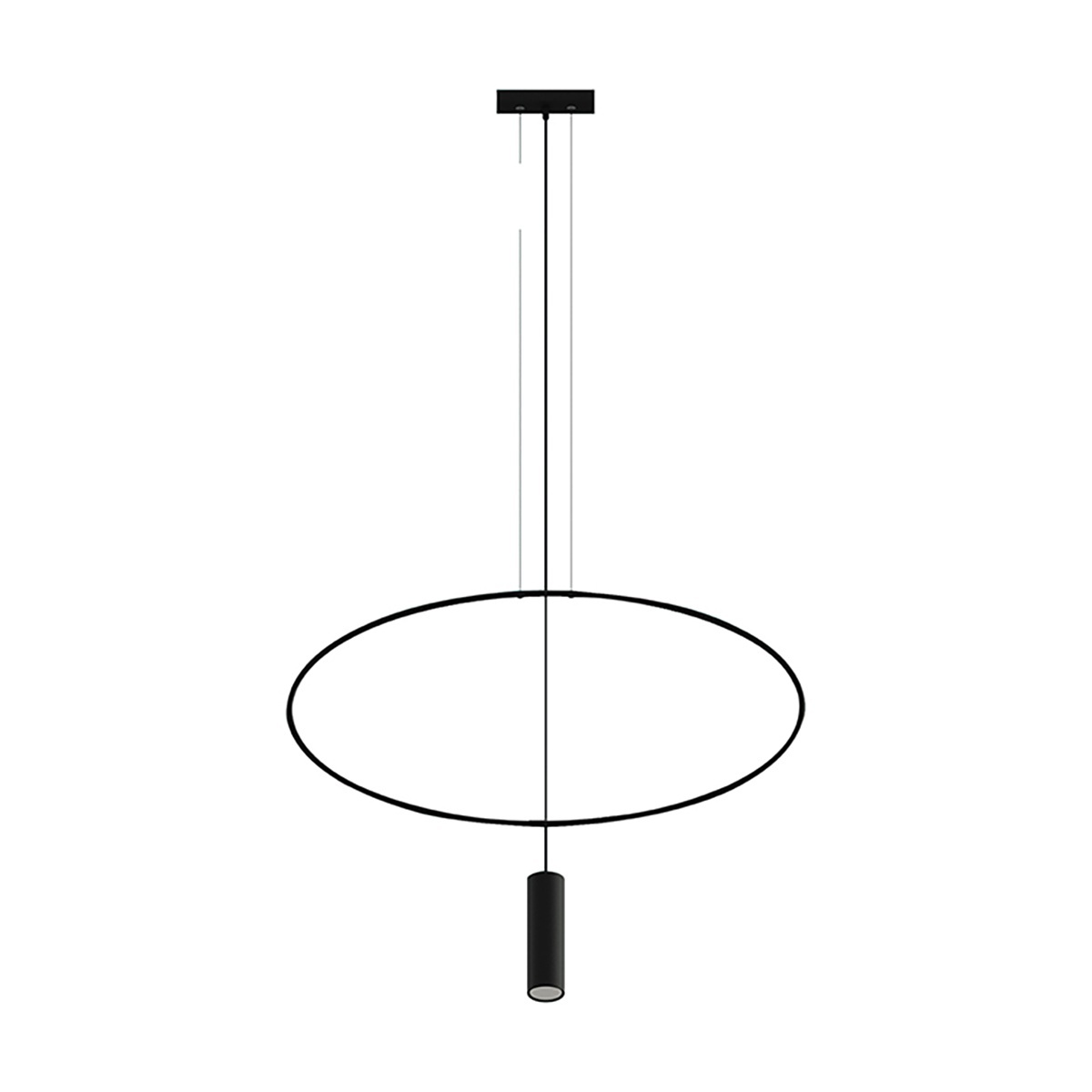 Lustra suspendata Holar Negru 81x6x150 cm