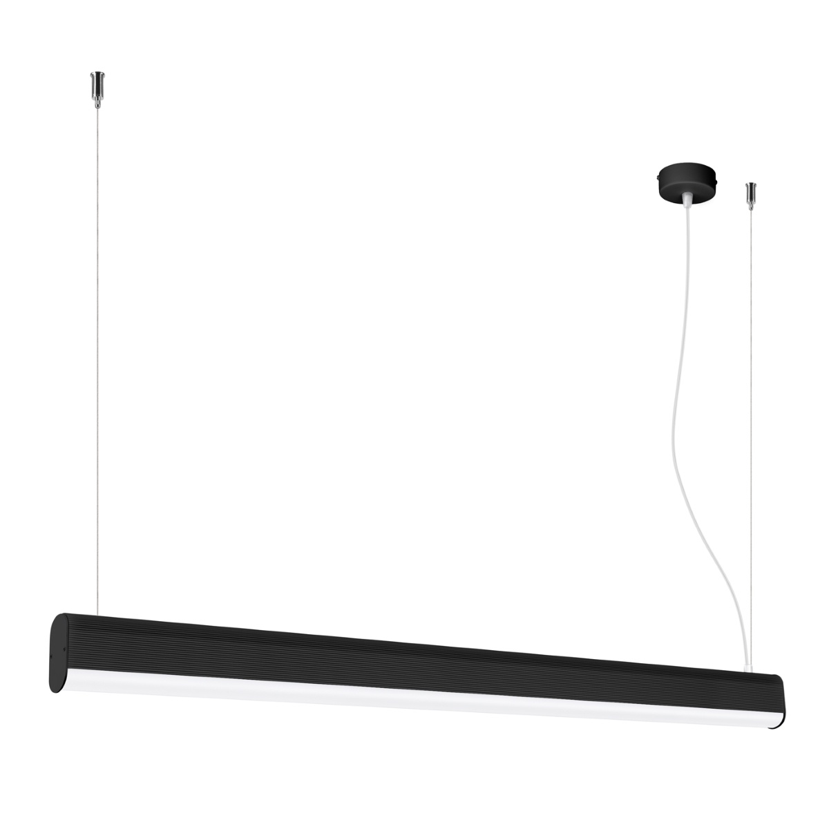 Lustra suspendata LED Farge Negru 3000K 120x8x150 cm