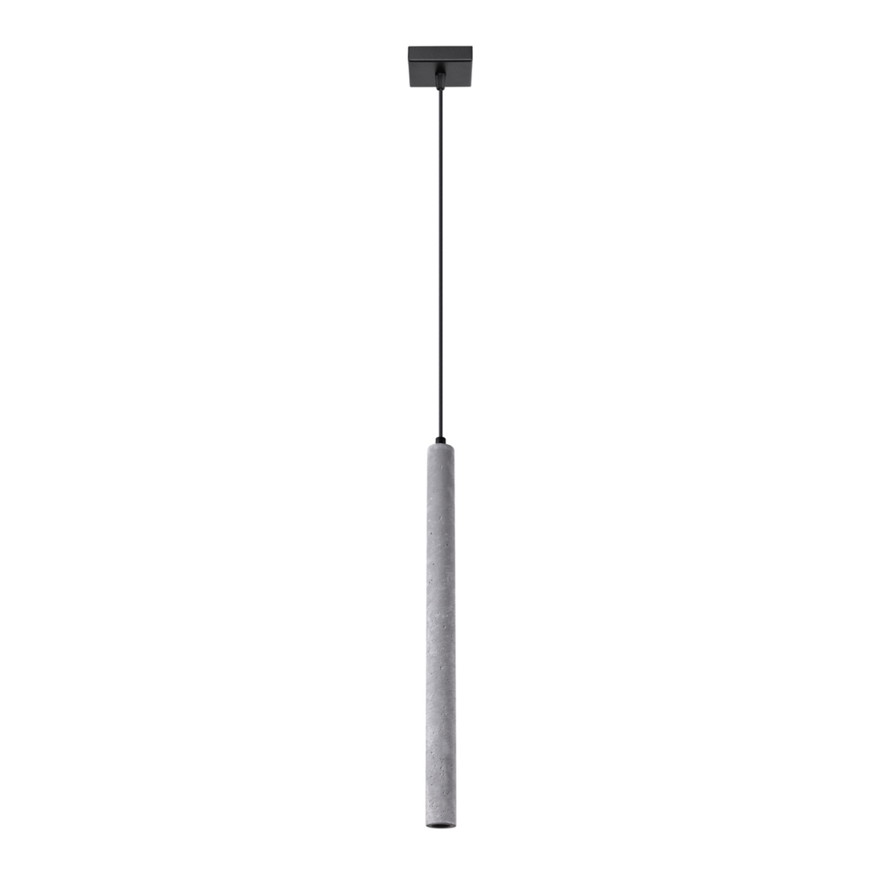 Lustra suspendata Pastelo din beton Gri 3.5x3.5x120 cm