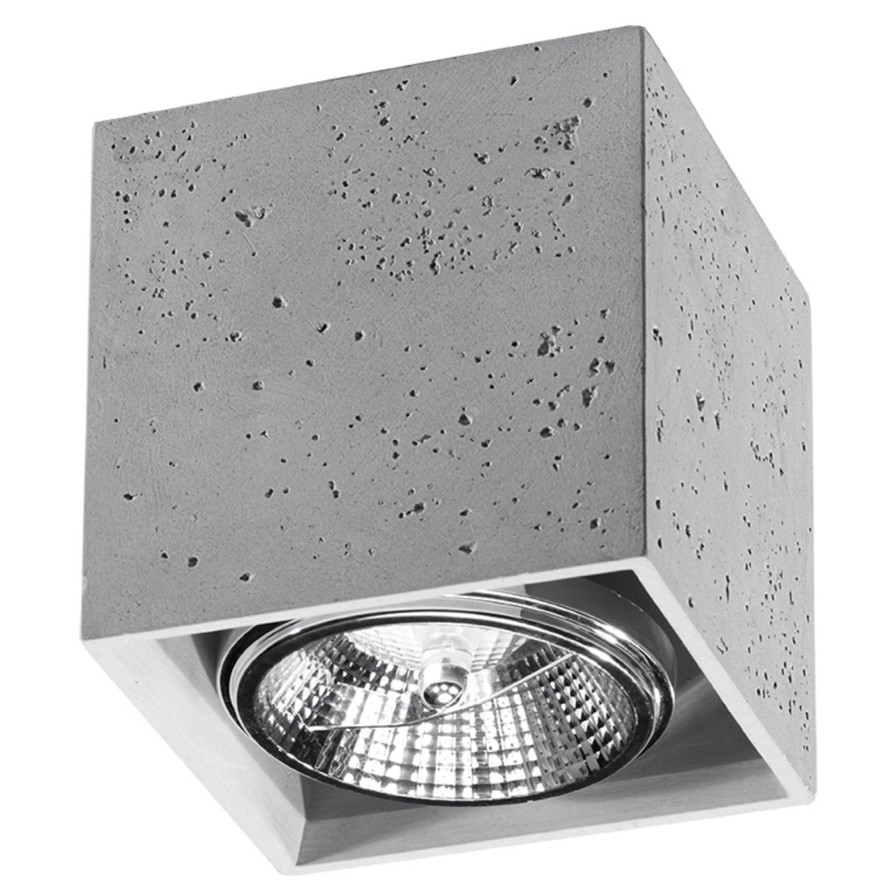 Lustra Valde din beton Gri 14x14x14 cm