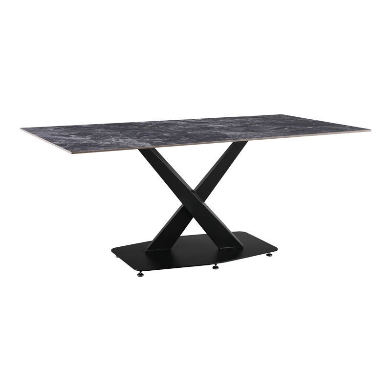 Masa de bucatarie Tafel, Pako World, Negru, 180x90x76 cm