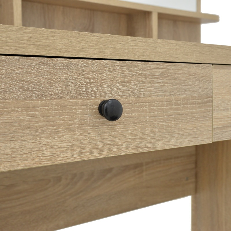 Masa de machiaj Cenzo Natural 80x40x155 cm - 4 | YEO