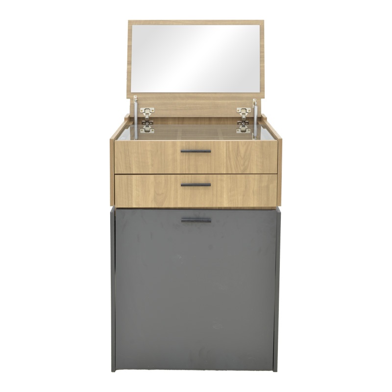 Masa de machiaj Sonlen Gri inchis 60x45x130 cm - 3 | YEO