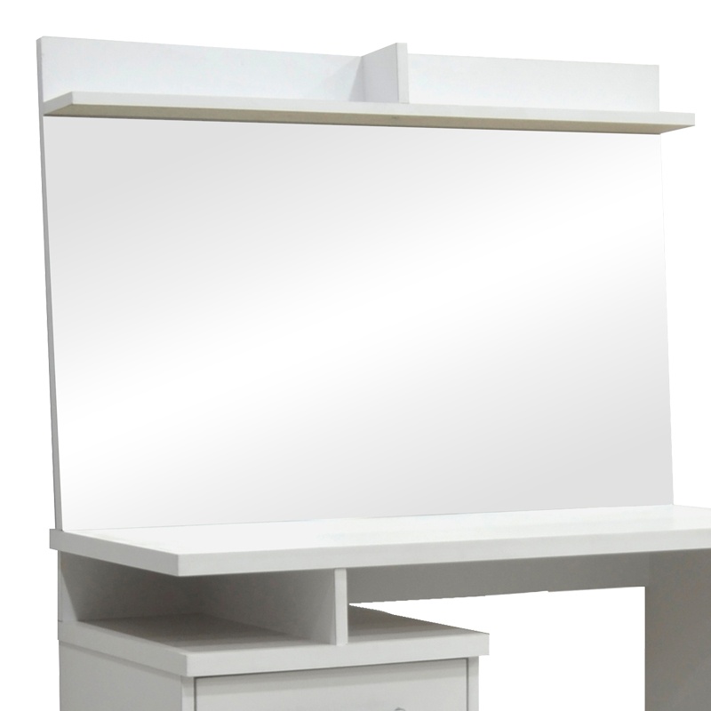 Masa de toaleta Olympus cu oglinda culoare alb 90.5x39.5x75 cm - 2 | YEO