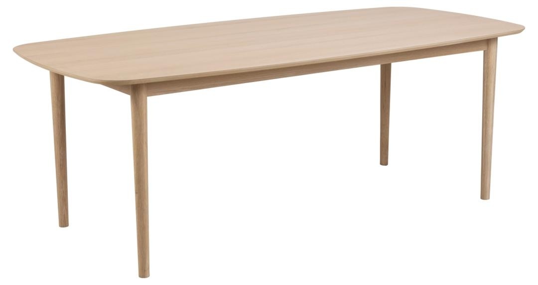 Masa dining Aston, Alb, 75x210x100 cm - Imagine 3