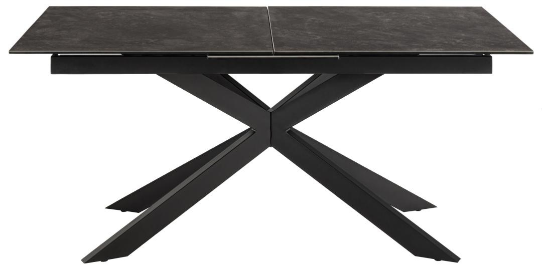 Masa dining Irwine, Negru, 76x210x90 cm - Imagine 5