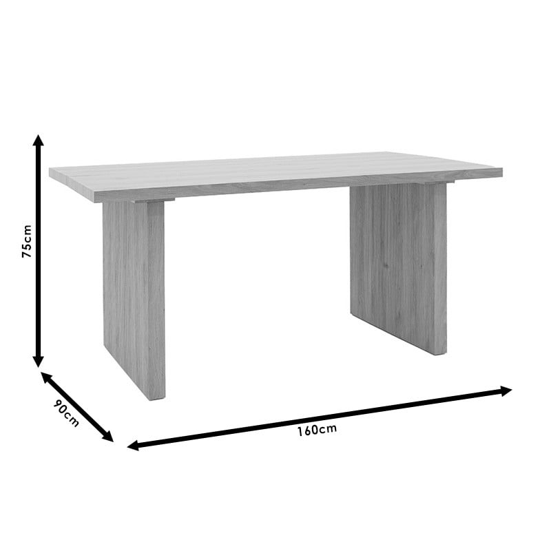 Masa Sunniva MDF culoarea sonoma 160x90x75cm