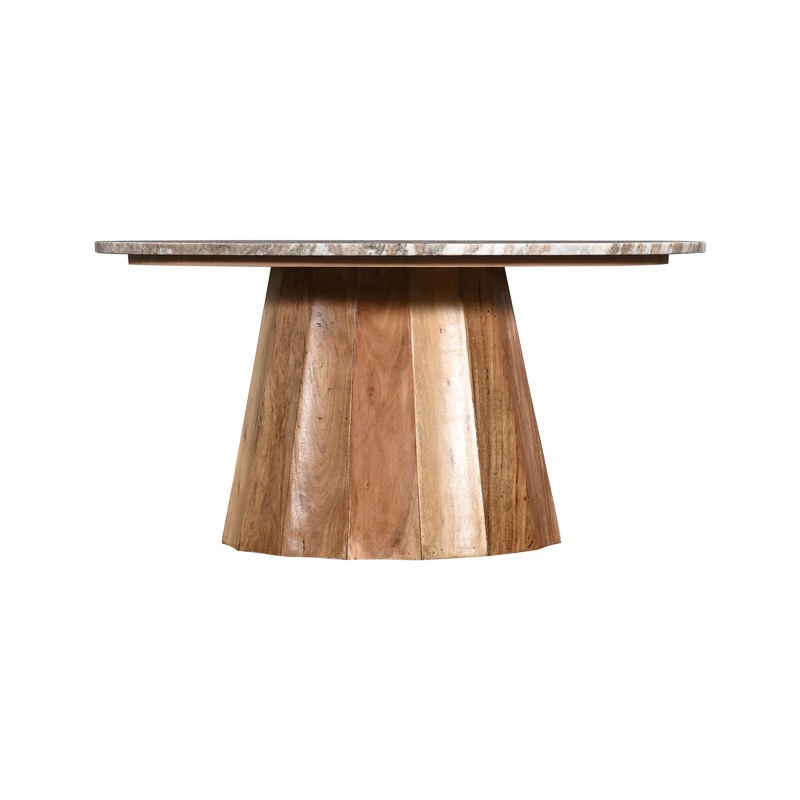 Masuta de cafea Ezerdian boho Maro 90x90x45 cm - 2 | YEO