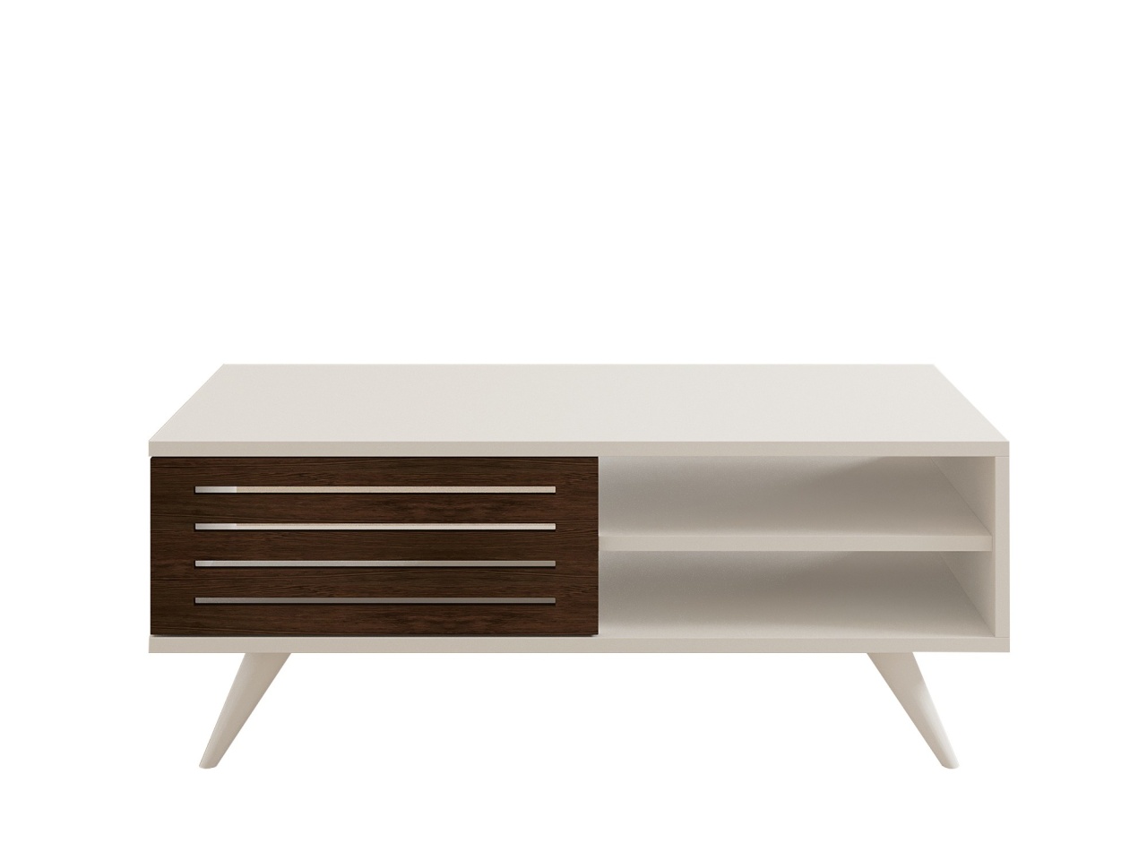 Masuta de Cafea Grande - Walnut, Alb - 4 | YEO