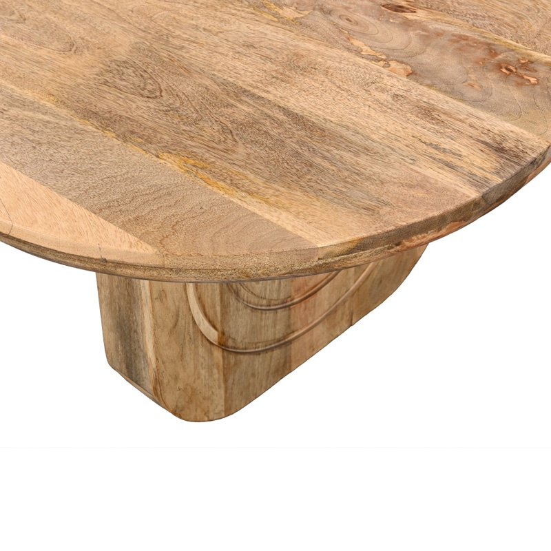 Masuta de cafea Kane boho Natural 110x72x38 cm - 4 | YEO