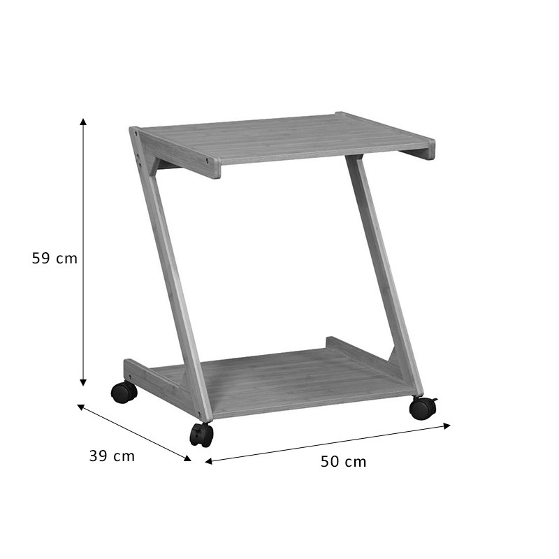 Masuta laterala Fit MDF culoare lemn natural 50x39x59cm - 3 | YEO